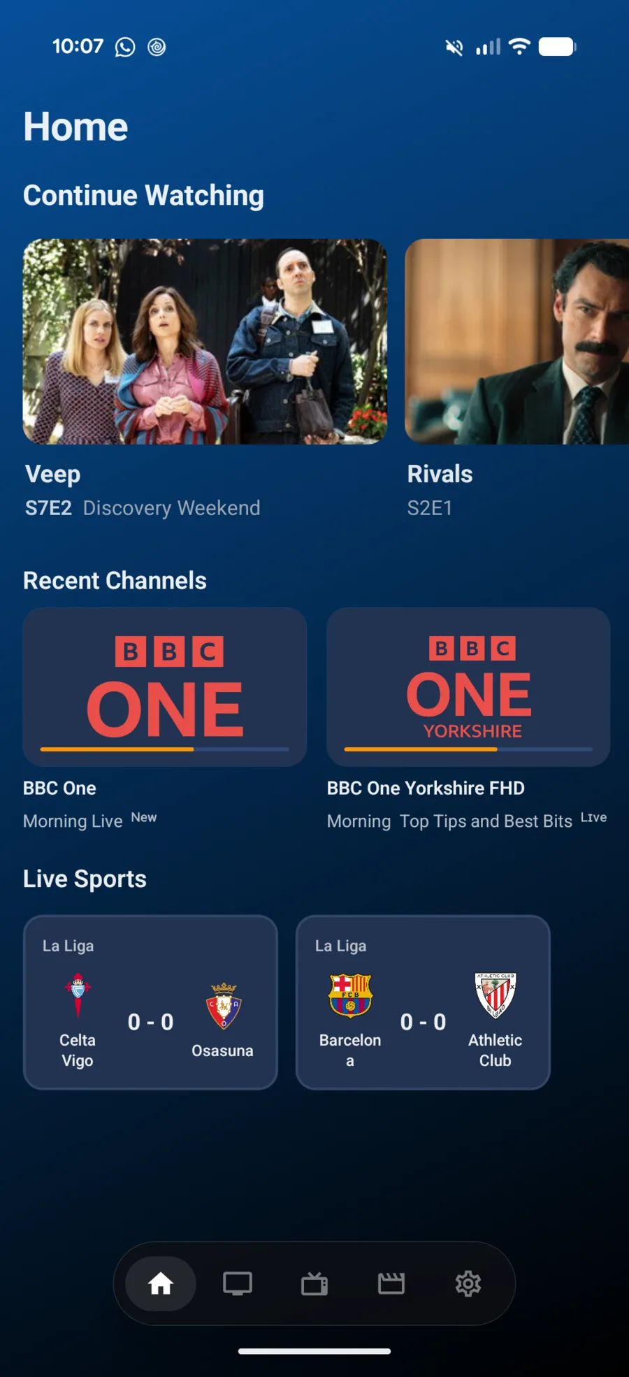 Continue Watching on Android, picked up from the Apple TV